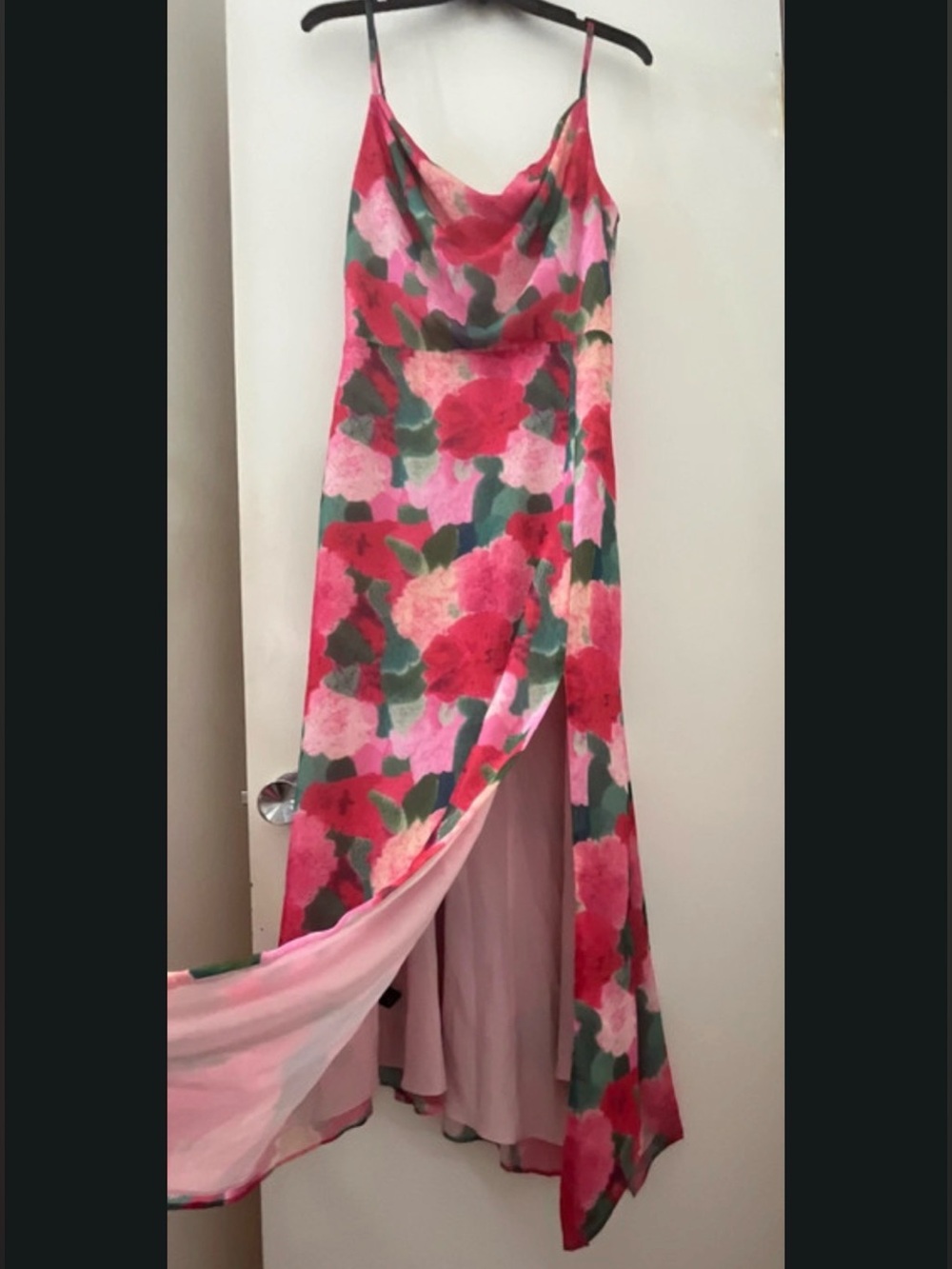 Louna floral cowl neck dress